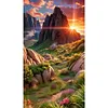 Diamond Painting-DIY Full Round Drill Mountains Fields(70*40 CM)