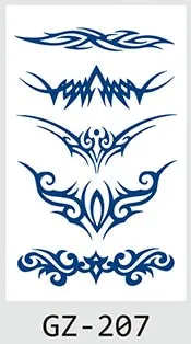 Temporary Tattoos Stickers Geometry Flower Snake Scorpion Juice Ink Lasting Waterproof Arm Chest Waist Hip Realistic Fake Tatoo