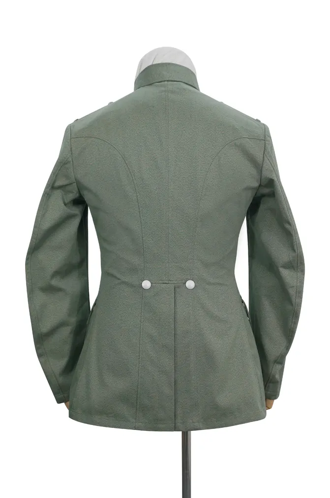   Polizei German General Officer Mottled Green Summer Service Tunic (8 buttons) German-Uniform