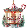 (US Local)4Pack Carousel-Special Shaped Diamond Painting Kit(30x30cm)