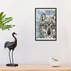 Wolf-14CT Stamped Cross Stitch Kit(21x30cm)