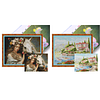 (US Local)Girl Horse-11CT Stamped Cross Stitch Kit(74x61cm)