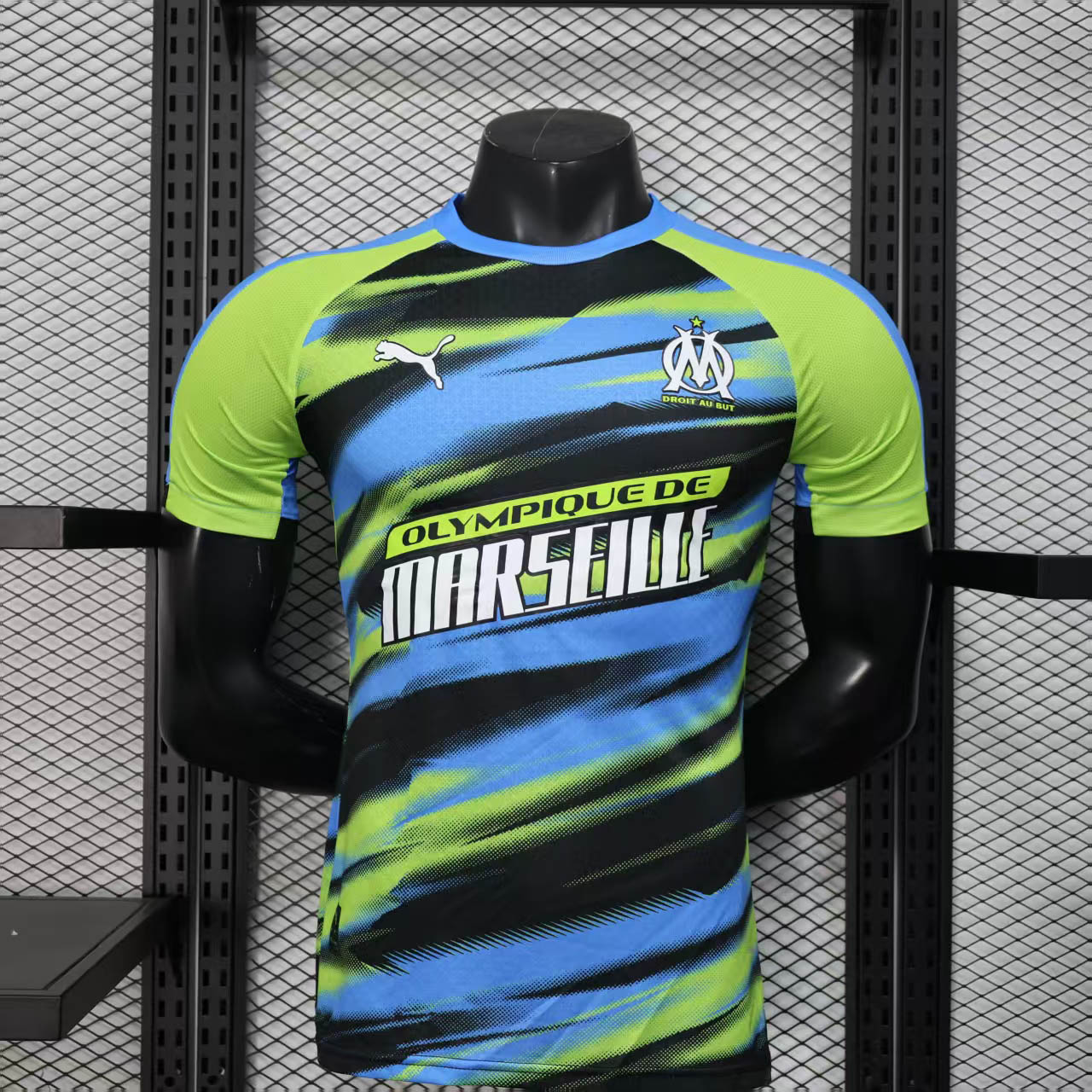 2025-2026 Player Version Olympique Marseille Training clothes Football Shirt 1:1 Thai Quality Maxi Kit