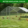 [US Local Warehouse] 9.84x13.12x6.56FT Large Chicken Coop Spire Shaped Walk-in Poultry Cage for Yard