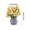 3D Paper Pop Up Flower Bouquet Greeting Card Postcard(Narcissus)