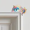 (US Local)Dolphin  Diamond Painting Door Corner Sign DIY Door Frame Decoration