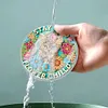 [Upgrade]4Pcs Acrylic Special Shape Kitten DIY Waterproof Diamond Painting Coaster