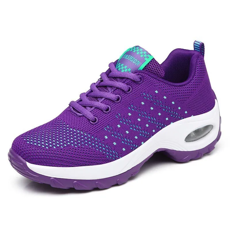 Women's Shoes Running Shoes Breathable Lightweight Comfortable Lace-up Antiskid Sports Light Ladies Sneakers Zapatos De Mujer