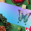 6pcs/set DIY Butterfly Special Shape Diamond Painting Greeting Card Kit(Blue)