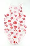 Men's lip mesh one-piece triangle waist one-piece sexy one-piece suit