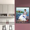 【Limited Stock Sale】(Big Size)White Beauty-Paint by Numbers Acrylic Painting 50*60CM