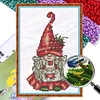 Strawberry Gnome -  11CT Partial Beaded Cross Stitch Kit(25x35cm)