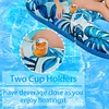 Beach Folding Hammocks PVC Floating Lounger Air Mattress for Swimming Pool Party