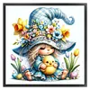 (Multi Style)Gnome Holding A Duckling-Full Embroidery 3 Strands 11CT Stamped Cross Stitch-50*50CM