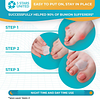 4-Pack Toes Spacers Clear Spreader For Bunion Corrector and Bunion Relief