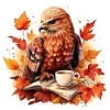 Autumn Animal Cup-Paint by Numbers Acrylic Painting 40*40CM(Watercolor)