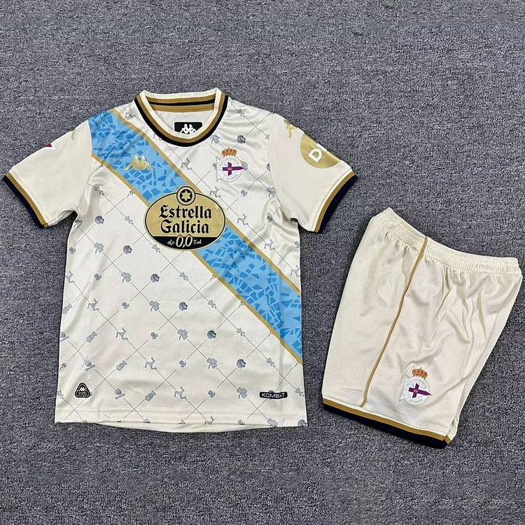 Kids Deportivo La Coruna 2025/2026 Third Football Jersey