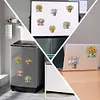 6Pcs Acrylic Flower Bucket Diamond Art Fridge Magnet for Car Mailbox Decor