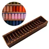 Wooden Bobbin Set with Animal Shapes for DIY Sewing Storage Tool (Cat)