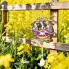 2pcs DIY Diamond Painting Dog Wind Chimes Crystal Window Suncatcher Craft Set Birthday Gifts Home Garden Decor