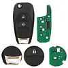 Keyless Entry Remote Flip Key Fob Replacement Compatible for Chevrolet Cavalier