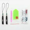 2pcs 5D DIY Special Shaped Diamond Painting Leather Flower Tassel Art Book Marks