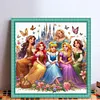 Princesses - 11CT Stamped Cross Stitch - 50*50cm - Disney