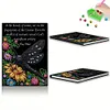 (US Local)DIY Diamond Art Diary Book Journal Notebook 60Pages A5(Dragonfly English Letter)