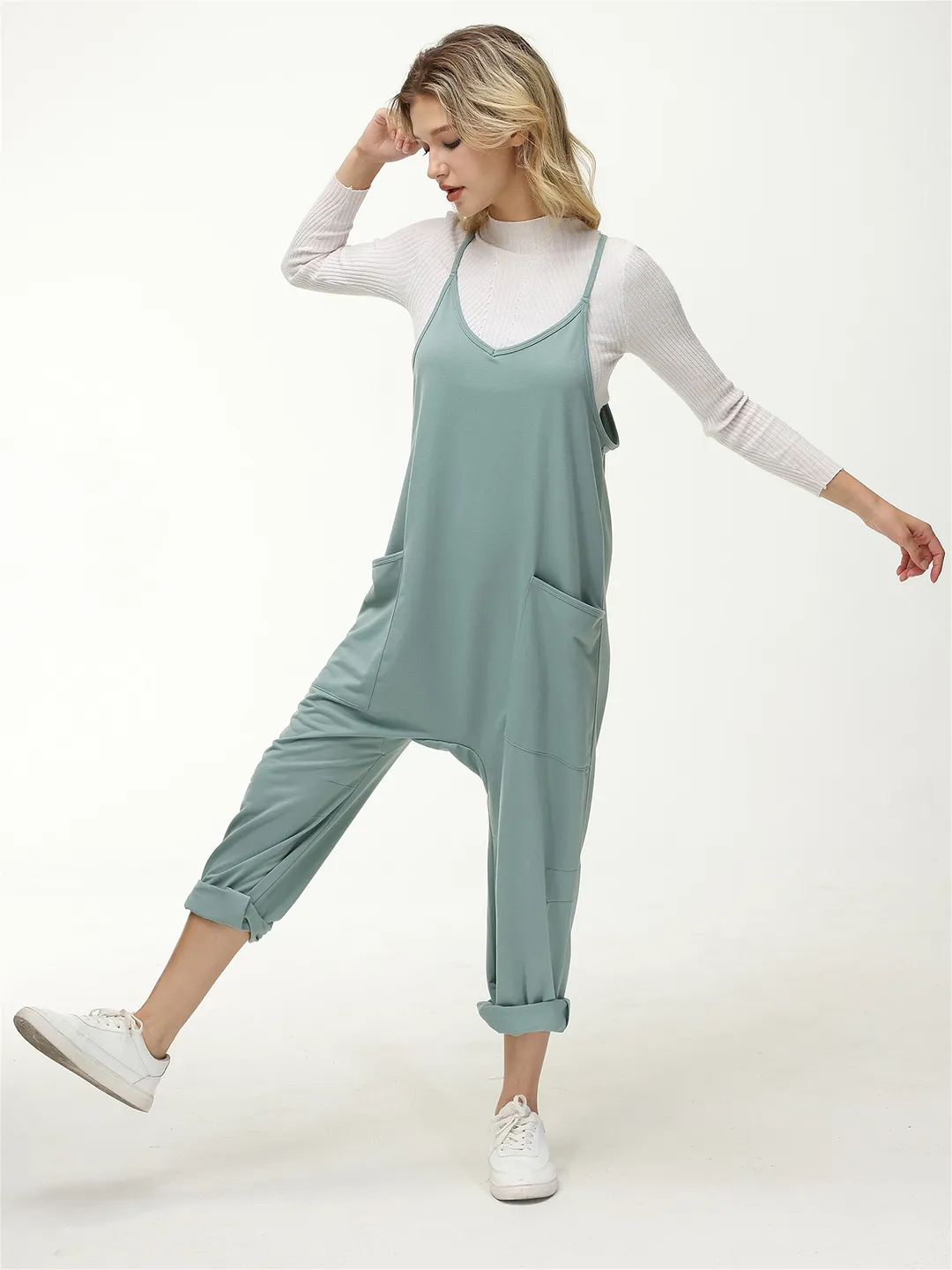 Tuoria Womens Casual Wide-Leg Jumpsuit(Buy 2 Free Shipping)