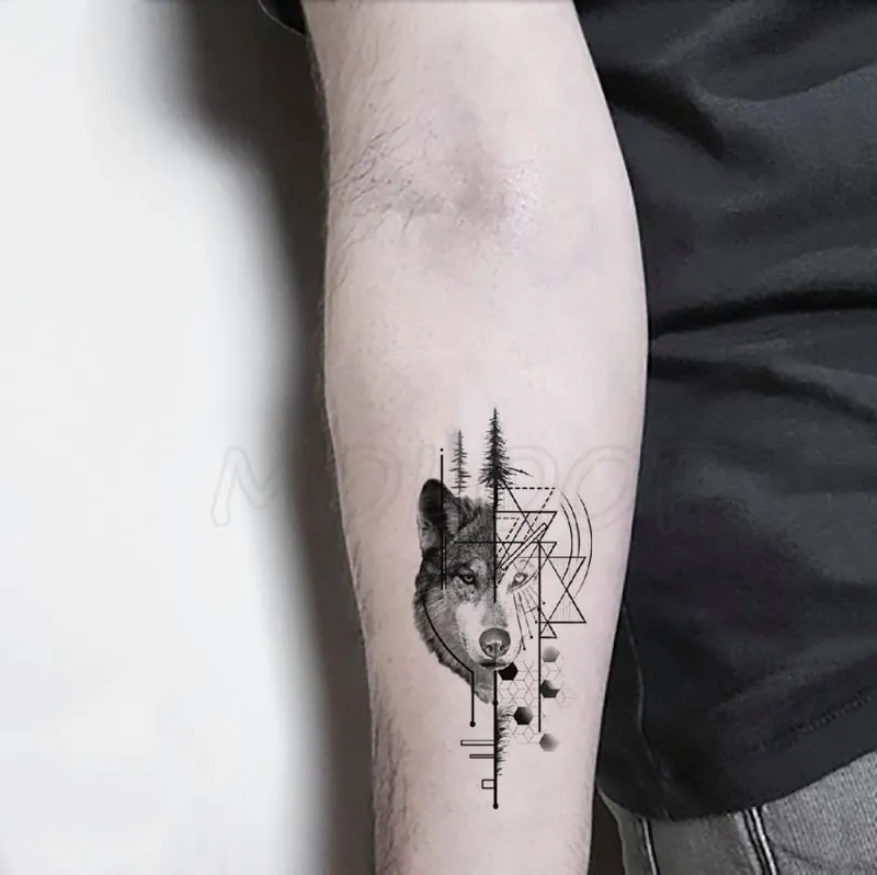 Water Transfer Tattoo Sexy Running Horse Anime Tattoo Body Art Waterproof Temporary Fake Flash Tattoo for Man Woman 10.5*6cm