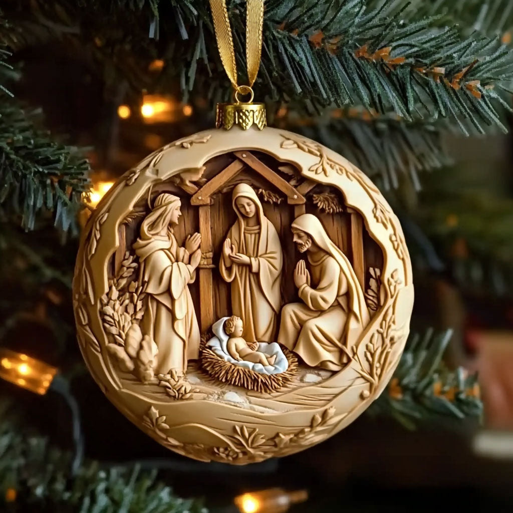 Christian Golden Light WN1610022CL Personalized Christmas Ornament