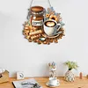 (US Local)Acrylic Special Shape Coffee 5D DIY Diamond Painting Dots Pendant for Window