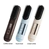 Cordless Hair Straightener Brush USB Rechargeable Portable Straightening Comb with 3 Temperature Settings & LED Display for Women Gift Idea for Home Travel