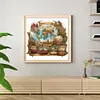 World Map-11CT Stamped Cross Stitch 60*60cm/23.62*23.62in(Big Size)