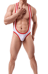 Men's Mesh Jockstrap Leotard Underwear Jumpsuits Wrestling Singlet Bodysuit