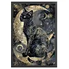 Black Cat Moon-11CT Counted Cross Stitch Kit(40x60cm)
