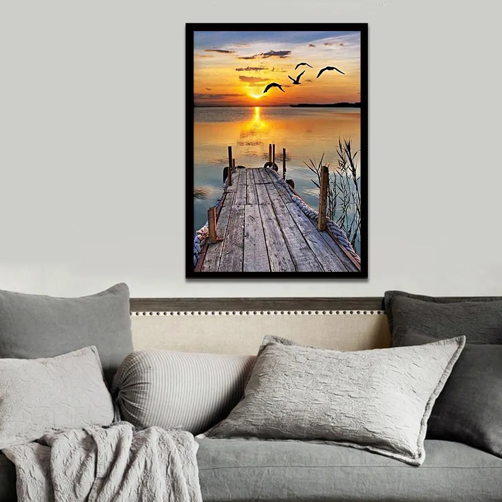 5D DIY Diamond Painting - Full Drill Round - The Sea