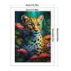 Leopard-11CT Stamped Cross Stitch 40*60cm/15.75*23.62in (Big Size)
