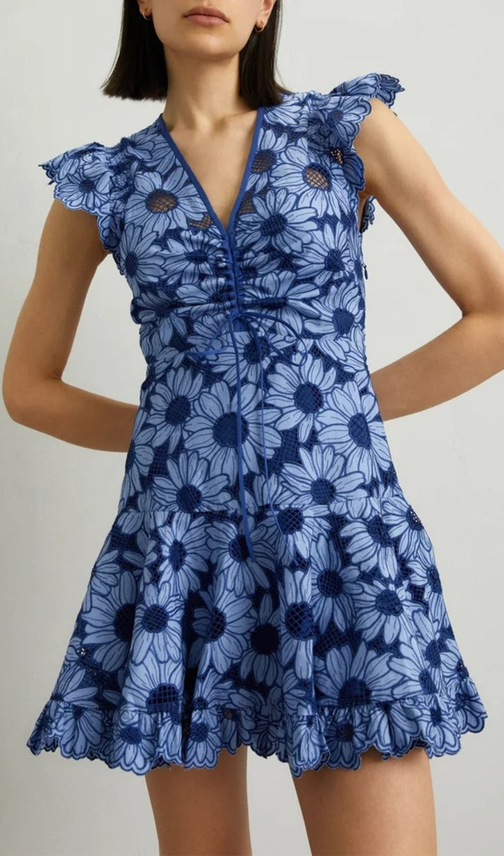 Annis Flower Printed Mini Dress Flowering Girl