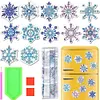 12PCS Diamond Painting Magnets Refrigerator for Adult Kid Fridge Car Kit(Snowflake)