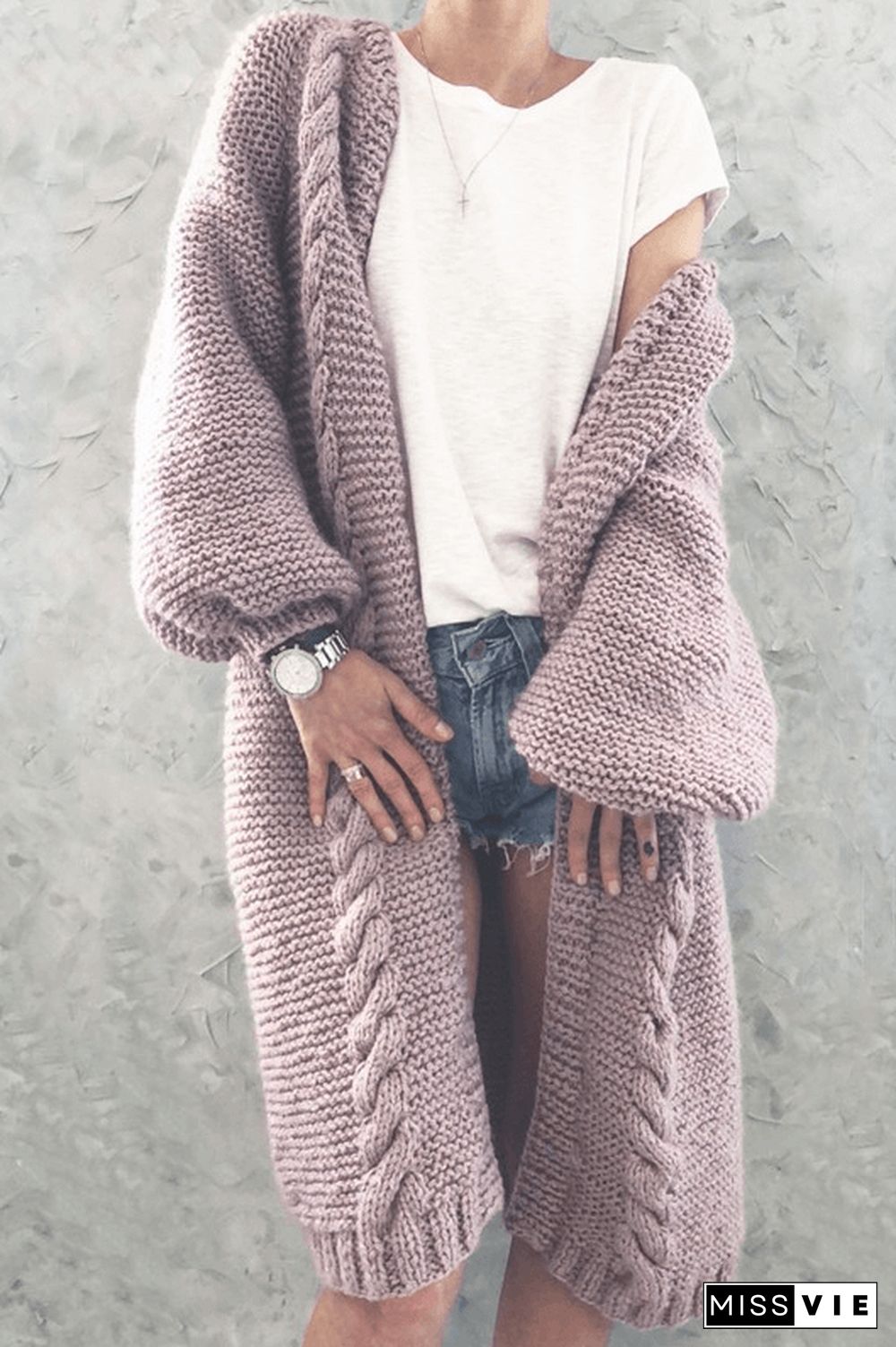 Warm Fashion Knit Sweater Cardigan Coat