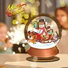 >SALE<Wooden Christmas Table Top Diamond Painting Ornament Kits Xmas Home Decor (C)