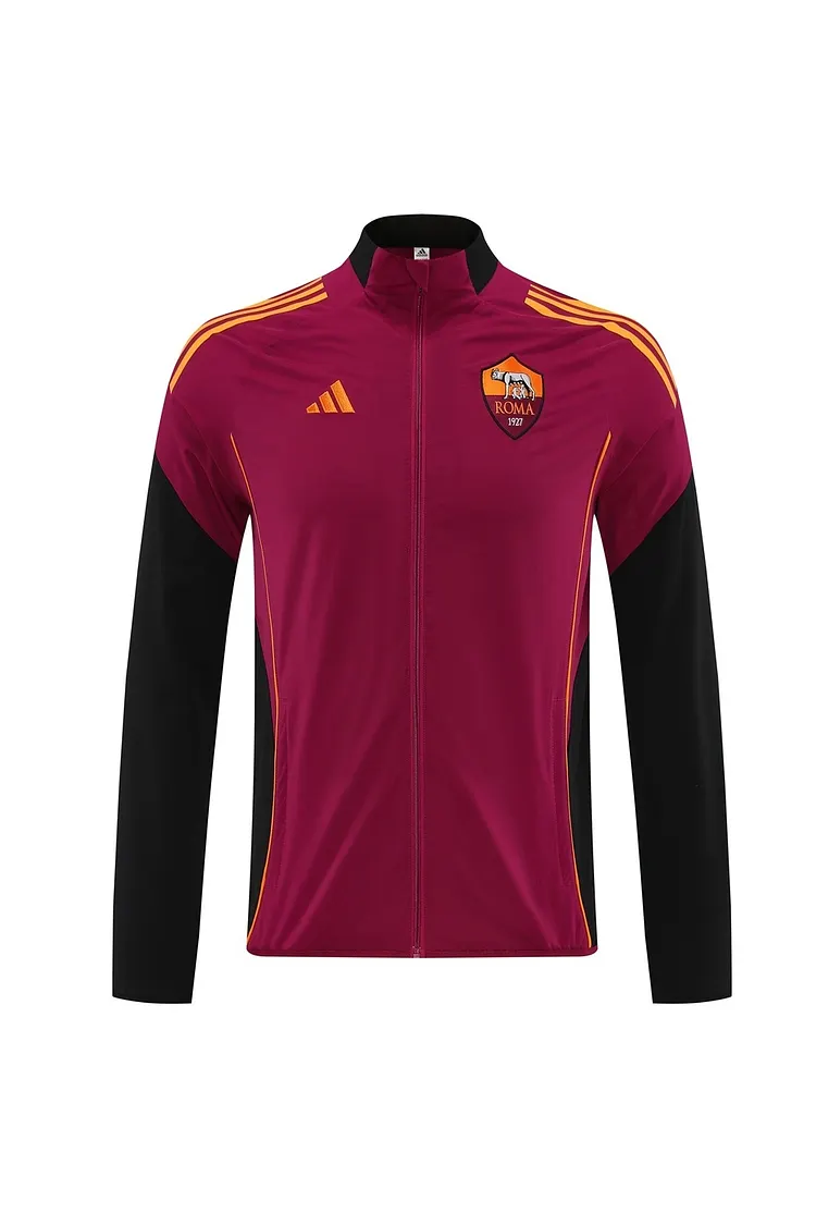 2025-26 Roma maroon windbreaker jersey