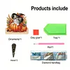 (US Local)Wooden October DIY Diamond Art Craft Wall Hooks for Beginners Adults