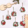 6PCS Diamond Painting Keyring Double Sided Diamond Painting Art Keychain Pendant