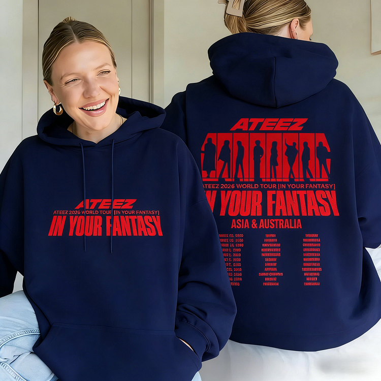 Ateez 2026 In Your Fantasy Tour in AU Hoodie