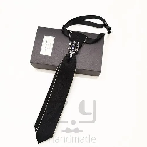 New Small Tie Men's and Women's Professional Dress Shirt Bow Tie Adult Children Accessories Luxury Rhinestone Bowtie 22CM / 28CM