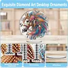 Horse Acrylic DIY Diamond Painting Clock Kit 5D Diamond Art Clock