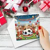 (US Local)6PCS DIY Diamond Art Greeting Cards Congratulations Cards & Gifts (Football)