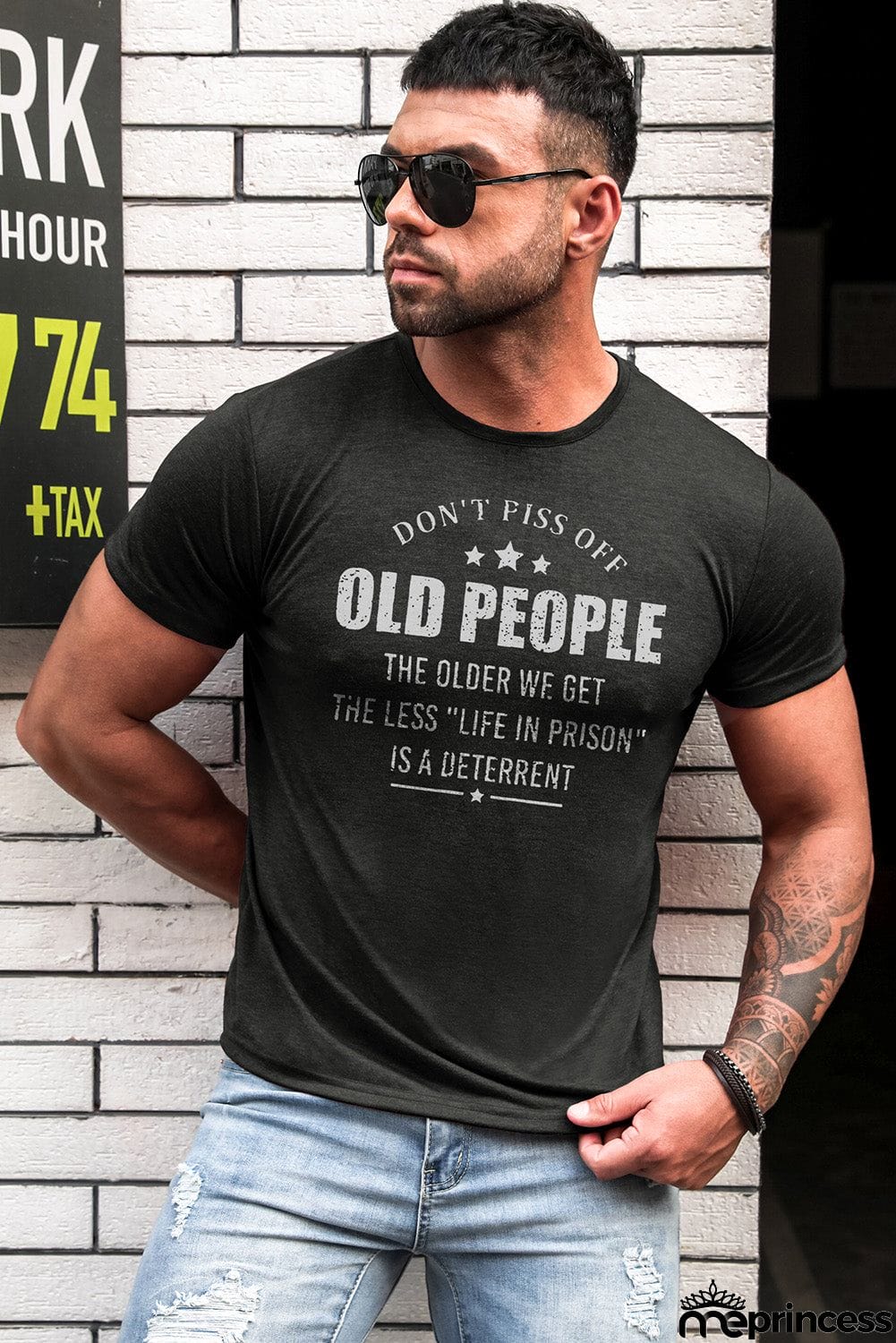 USA Flag Print Men's Tee